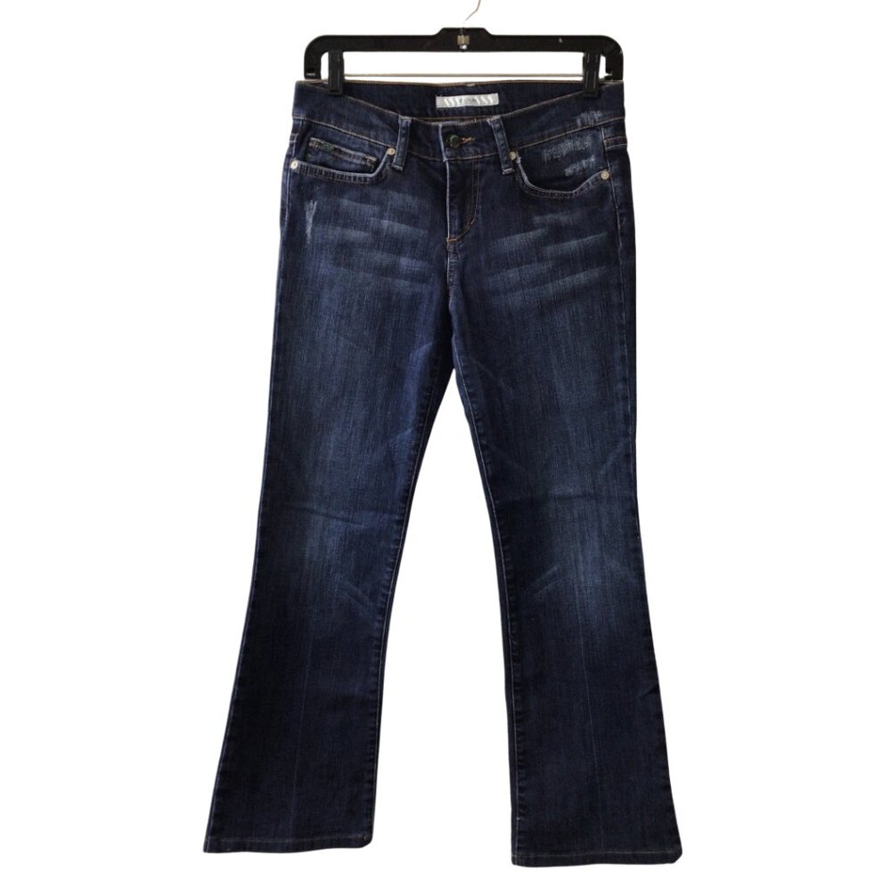 Joe’s Jeans Women’s 25 Blue Provocateur Fit Jolie Dark Wash Bootcut Distressed